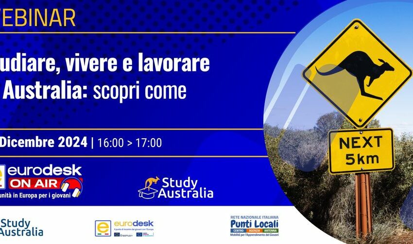  #EurodeskOnAir – Studiare, vivere e lavorare in Australia: scopri come